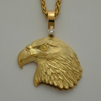 Eagle Profile Pendant